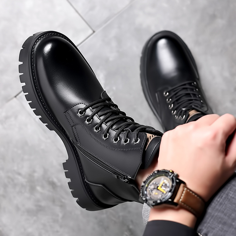 Gefütterte Herren-Winterstiefel, wasserabweisend