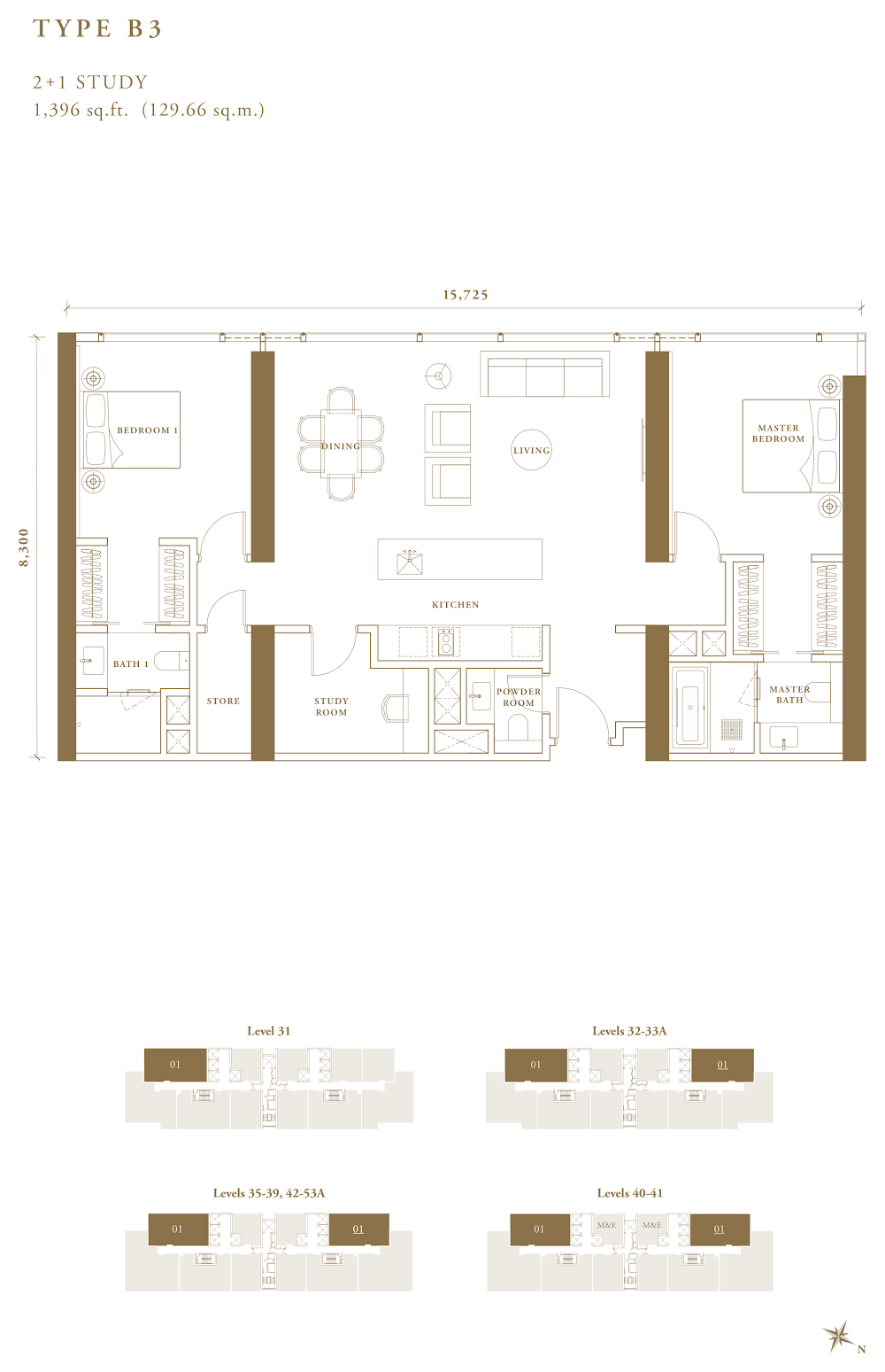 Pavilion Damansara Heights - Regent Suites (R2) floor plan