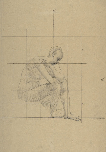 Seated Figure Study for A Vision of Antiquity 188385