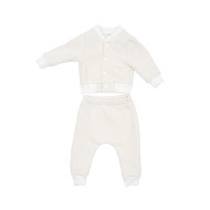 Детский костюм Twins трикотажный утепленный Украина (бомбер, штаны) бежевый 80р