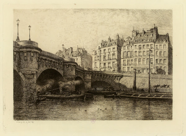 Pont Neuf et quai Conti 1866