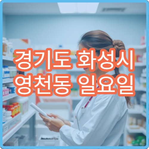 경기도 화성시 영천동 일요일 당번약국 안내 주말 문 여는 약국 정보