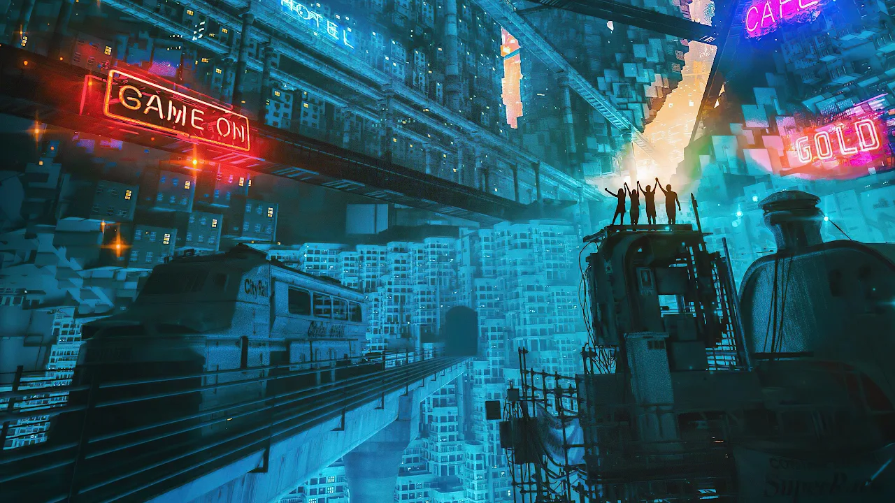 Cyberpunk Game On 4K Desktop Wallpaper