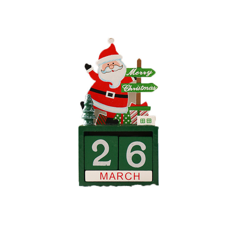 Weihnachts-Countdown-Kalender aus Holz