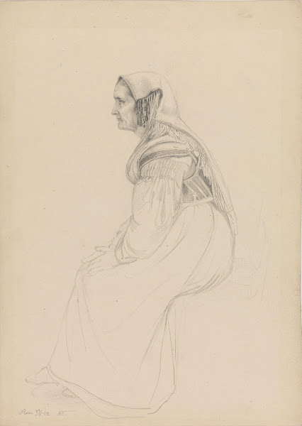 Sittende italiensk kvinne 1842