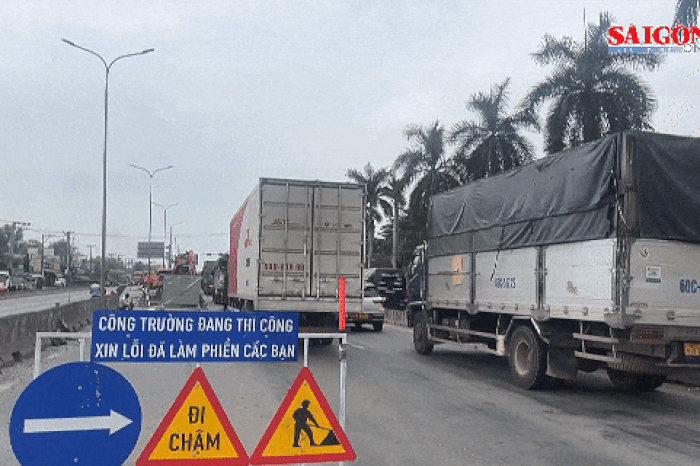 Khắc phục tình trạng ùn tắc giao thông trên Quốc lộ 51 - Báo Sài Gòn Giải Phóng