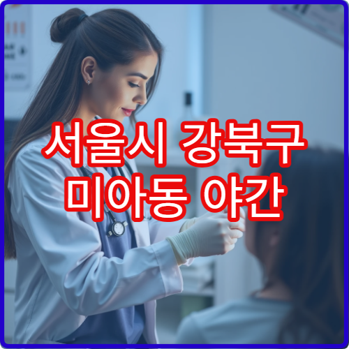 서울시 강북구 미아동 야간 산부인과 생리통·피임 진료 병원