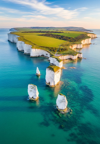 Old Harry Rocks Aerial