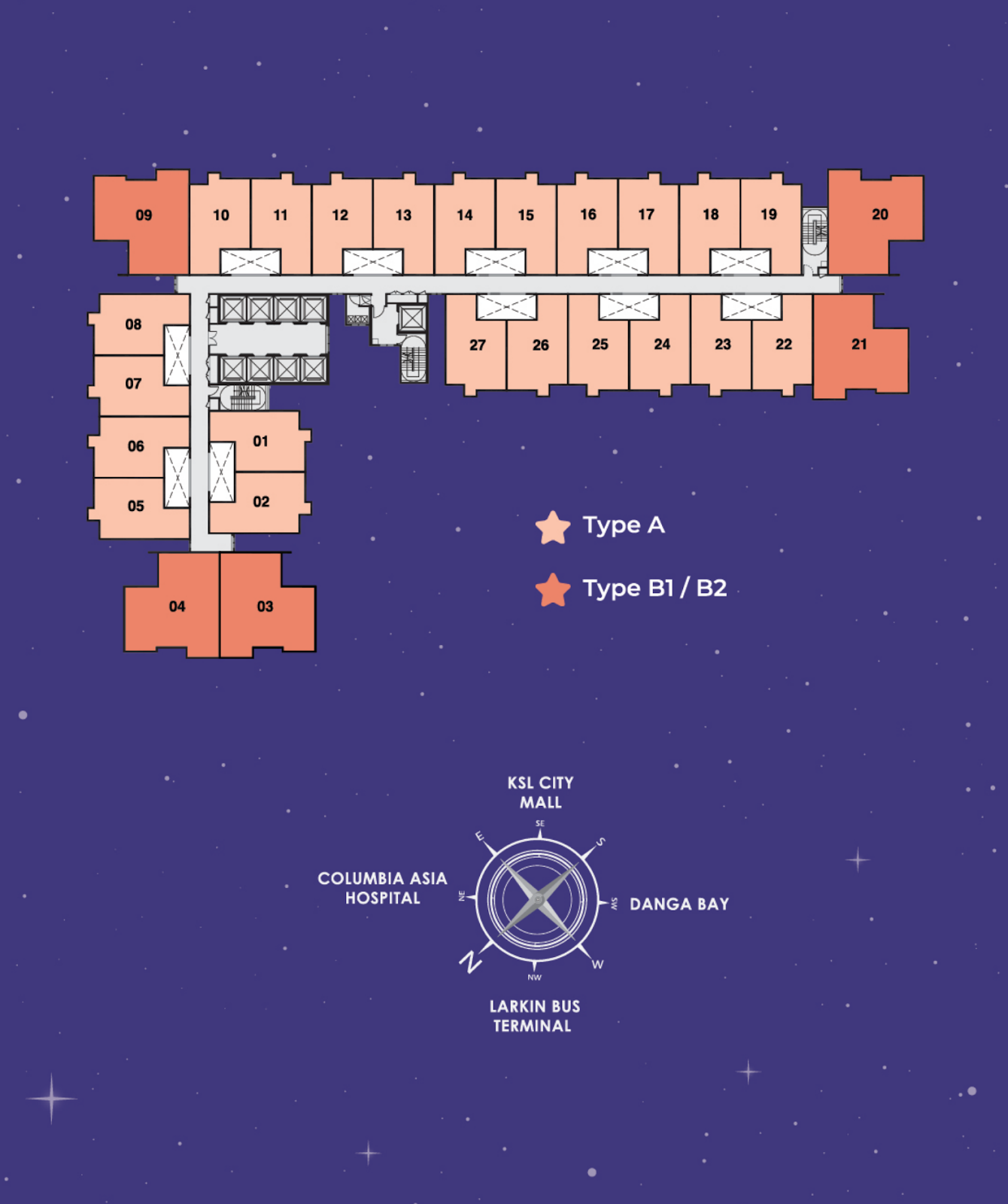 The Asteriaz @ Kebun Teh — facilities plan