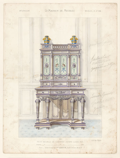 Petit meuble de cabinet genre Louis XVI 1832   1904