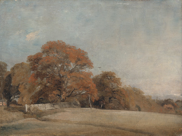 An Autumnal Landscape at East Bergholt 1805 1808