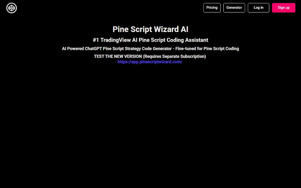Captura de Pine Script Wizard AI