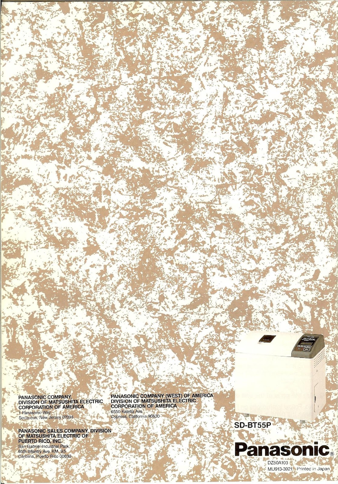 PANASONIC SD-BT55P (01) PAGE 040