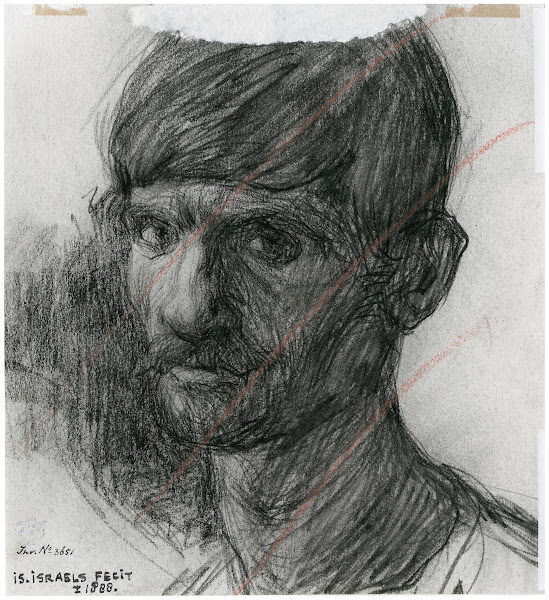Kop van een man portret van een arbeider 2 1888