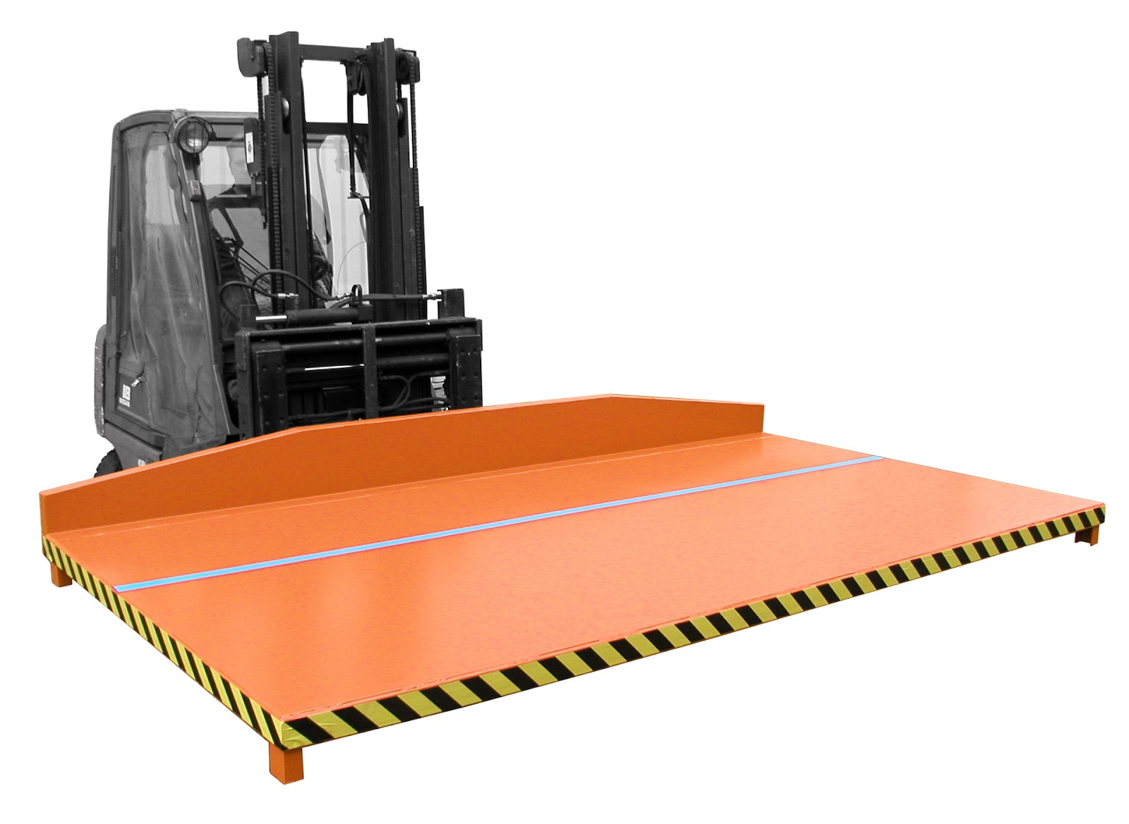 Kiepplateau voor plaatmateriaal RGP-3, gelakt, Geeloranje
