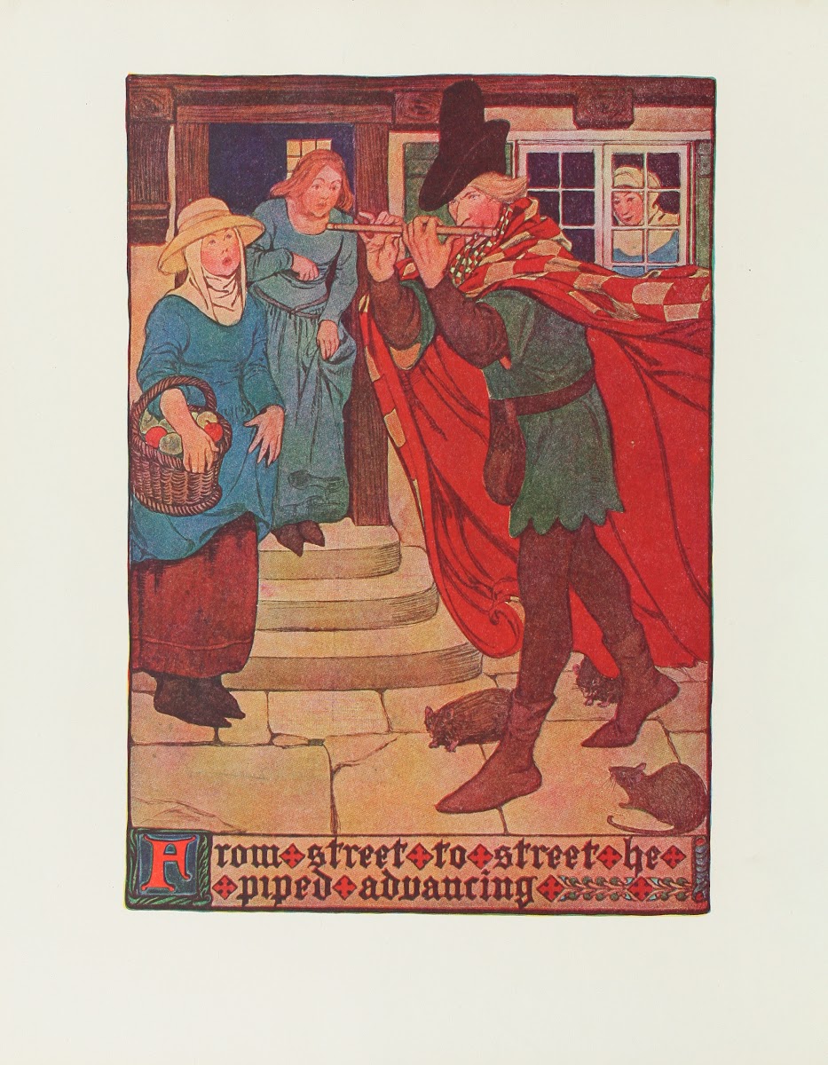 From street to street he piped advancing 1910