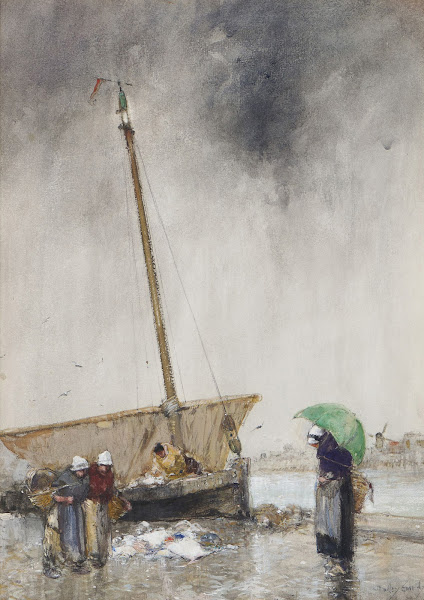 On The Quay Etaples France c1886 1922