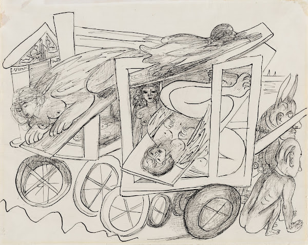Abtransport der Sphinxe 1946