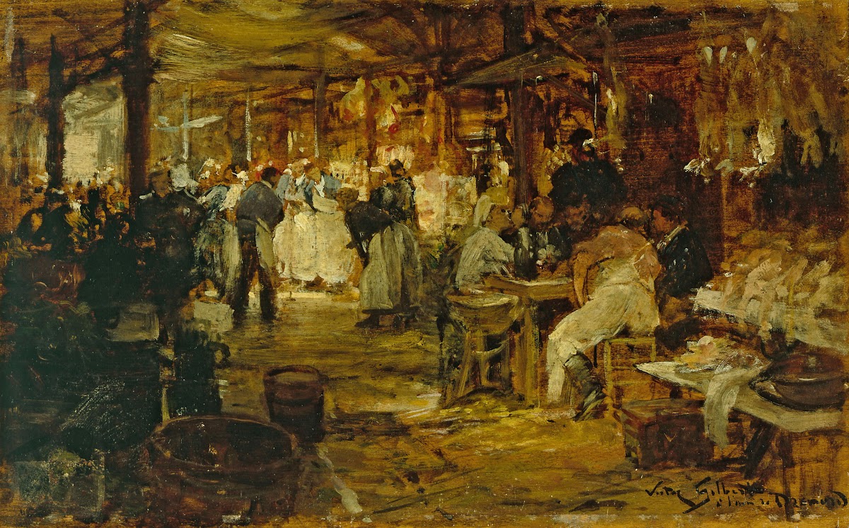 Le marché de la Madeleine 1890