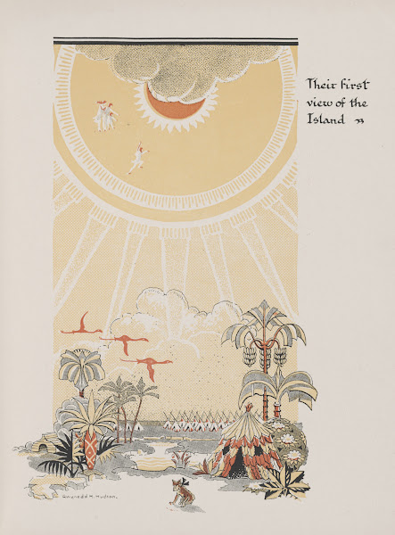 Their first view of the island 1931