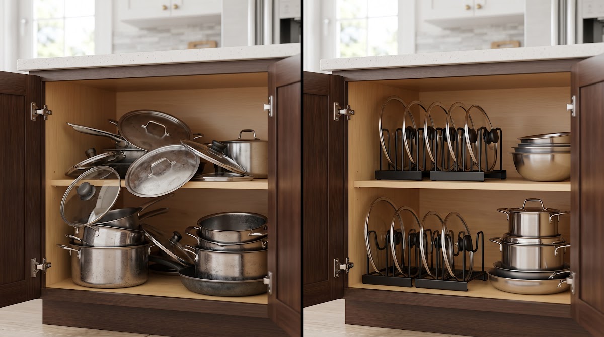 Best Pot Lid Organizers for Kitchen Cabinets (2026) - BEFORE-AFTER / FINAL VERDICT