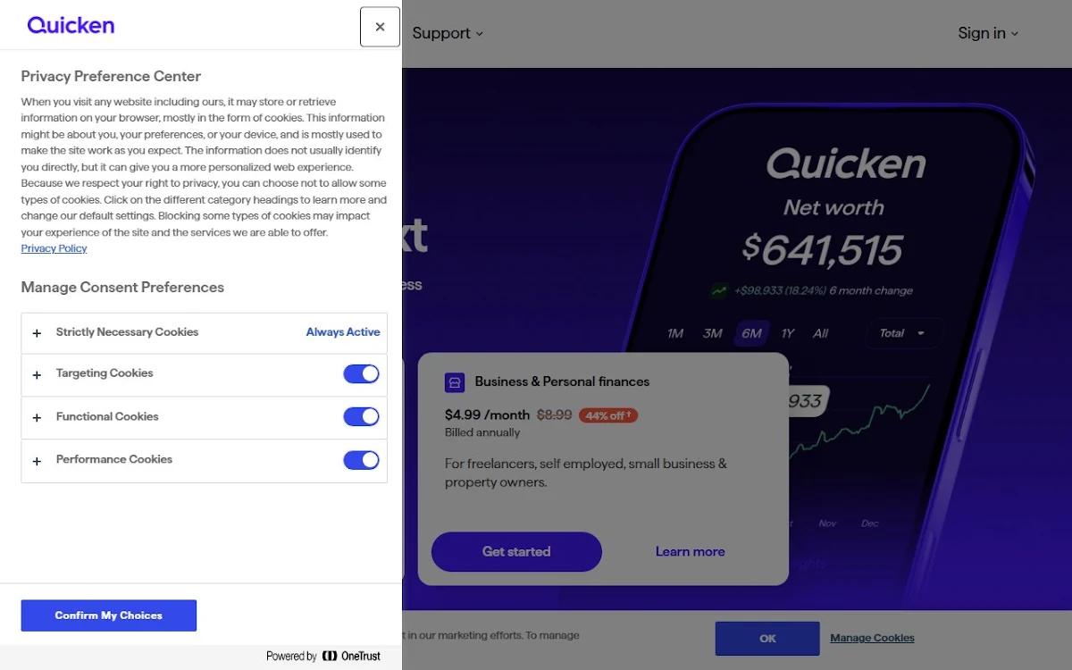 Captura de Simplifi by Quicken