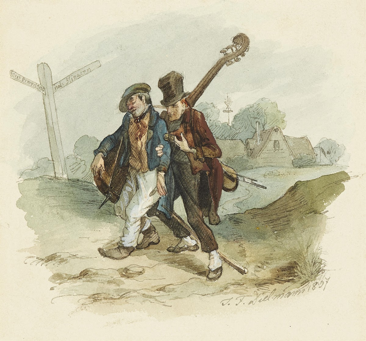 Herumziehende Musikanten 1867