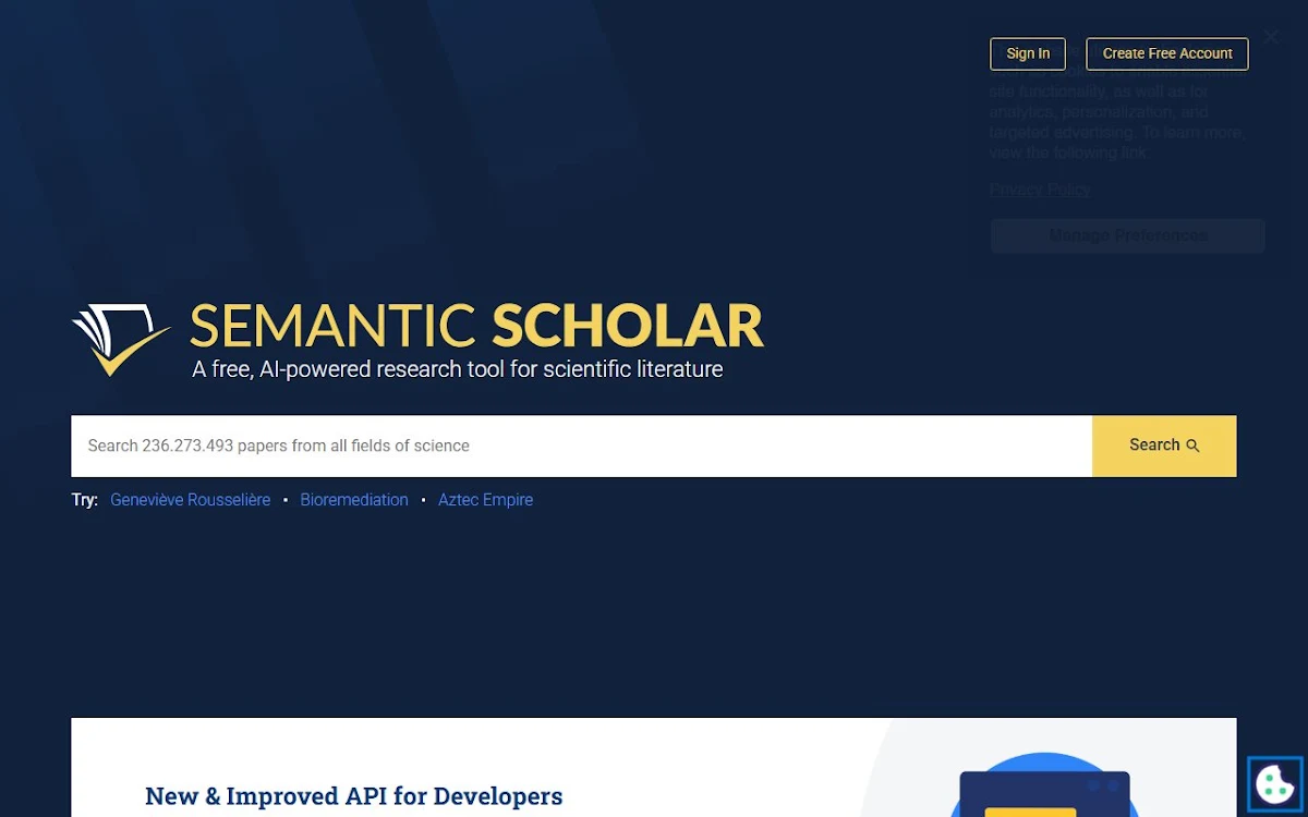 Captura de Semanticscholar