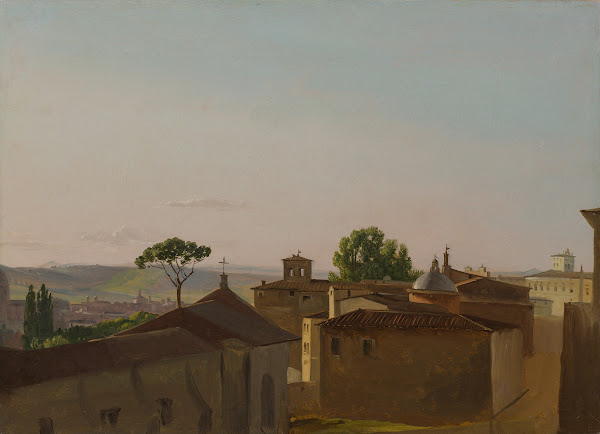 View on the Quirinal Hill Rome 1800
