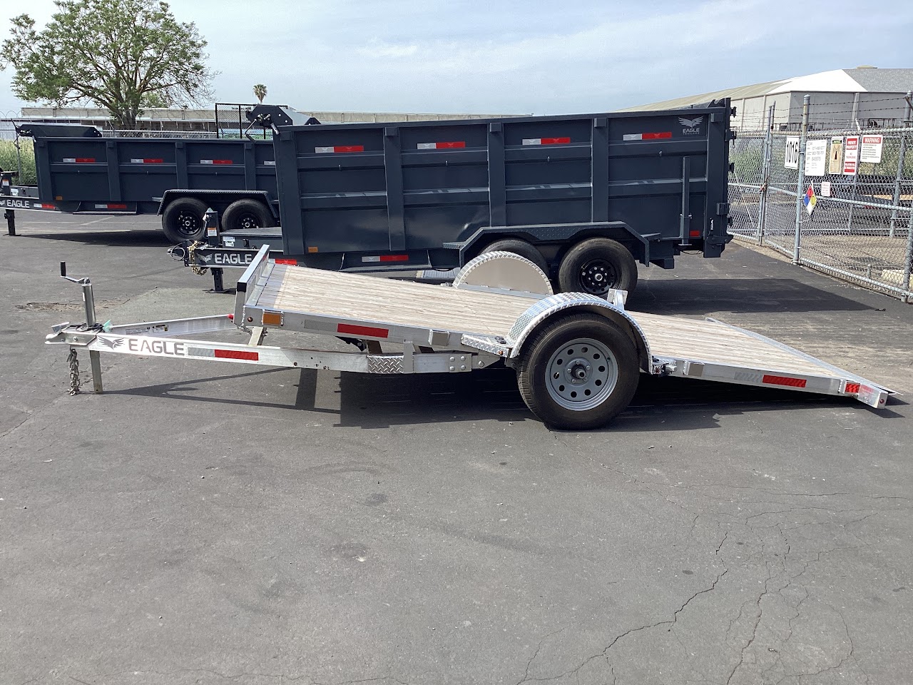 6' x 12' Silver Eagle Tilt bed trailer