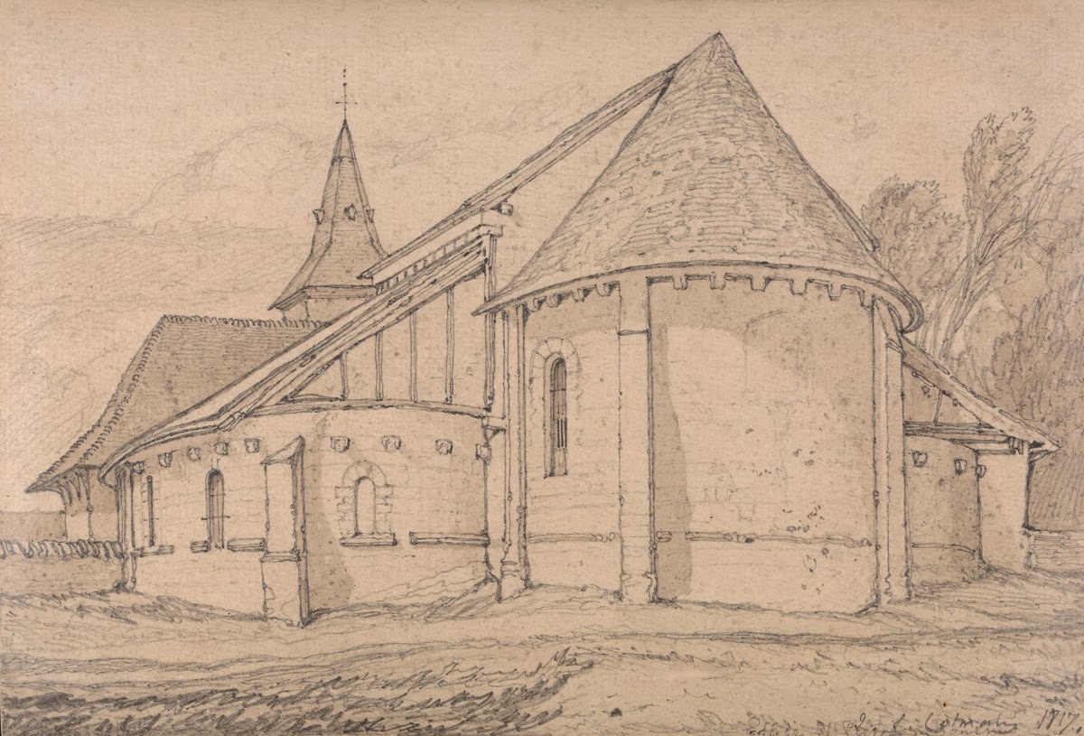 East End of the Abbey Church of St Paul at Rouen Normandy 1817