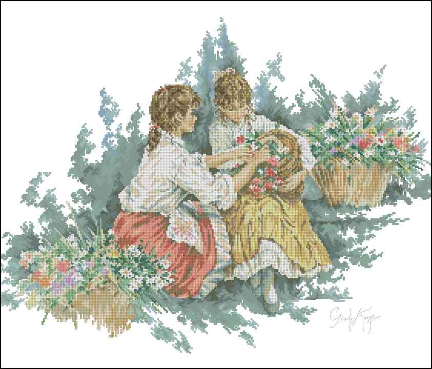 CMP 270080 Picking Flowers