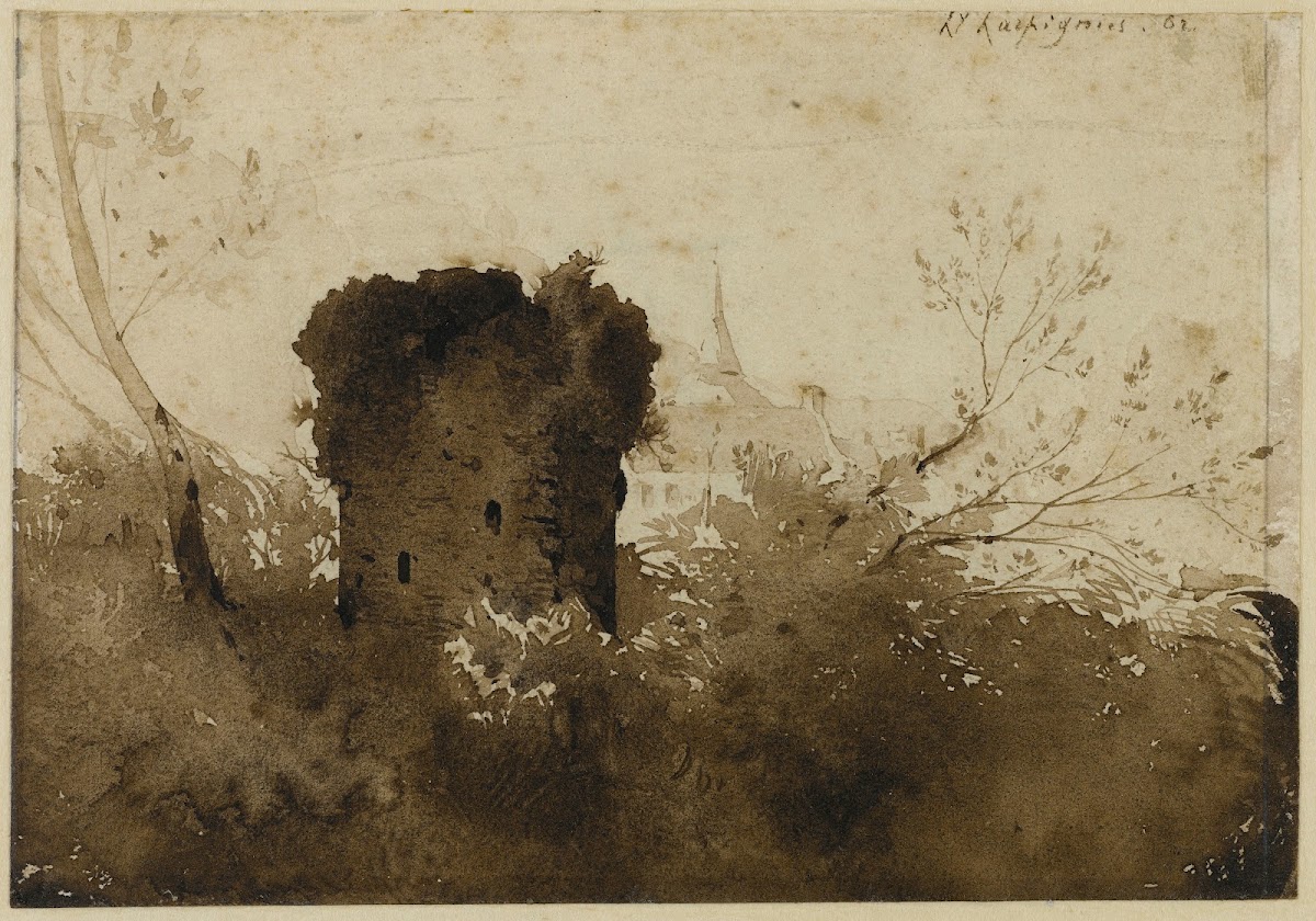 Tour en ruine 1862