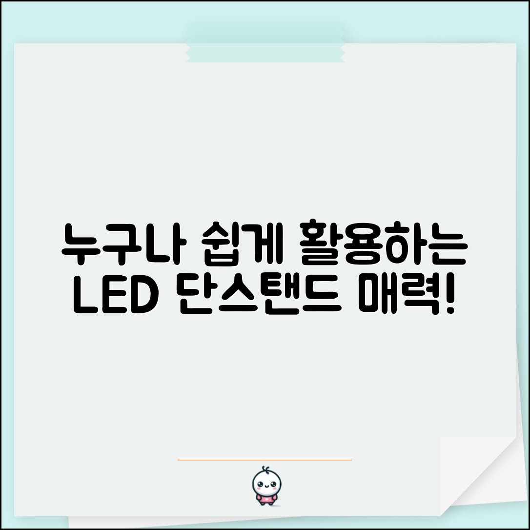 누구나 쉽게 활용하는 LED단스탠드의 매력