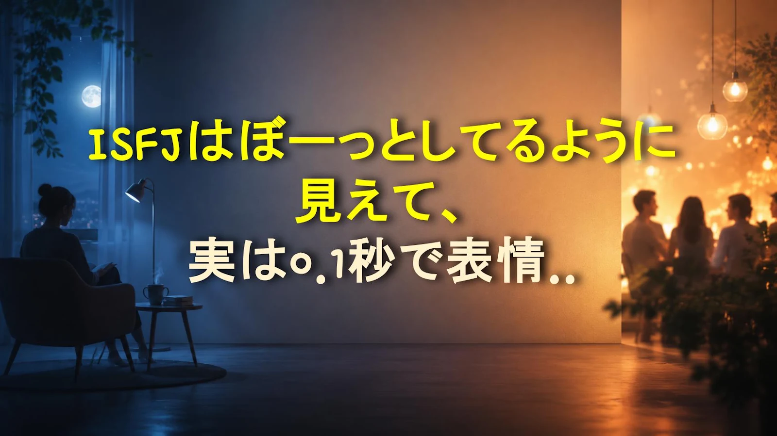 ISFJはぼーっとしてるように見えて、実は0.1秒で表情をキャッチしてる