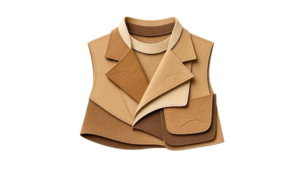 A leather garment in cut paper — Origin Bible Week 3 Forbidden Fruit free image