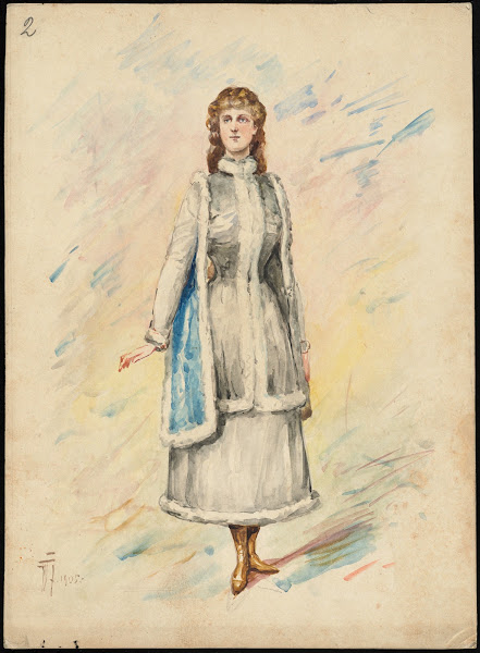 Unidentified Italian opera costume design plate 2 1905