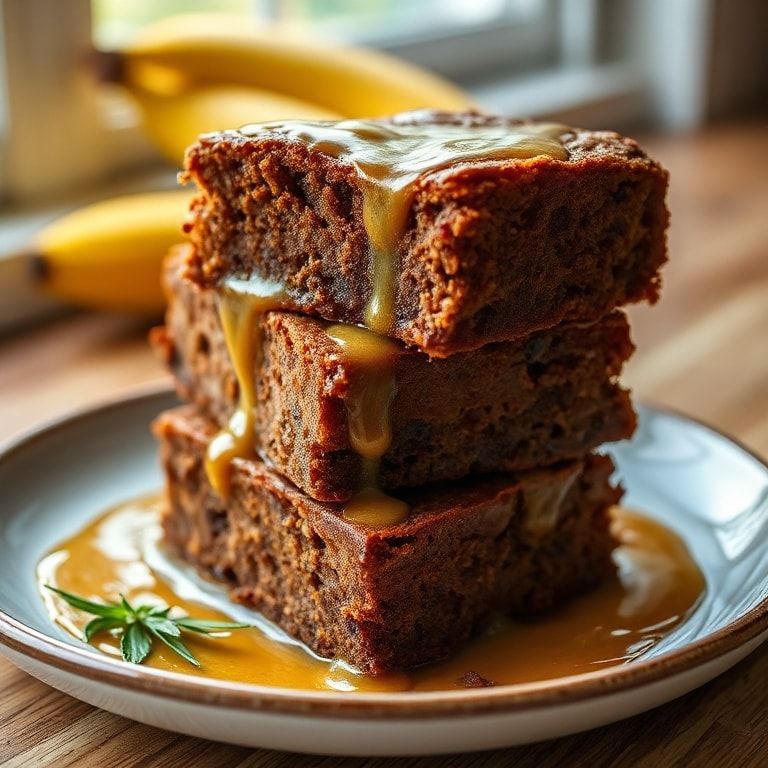 Banana Bread Brownies (Moist & Sweet Dessert Twist) – Easy Homemade Treat finished