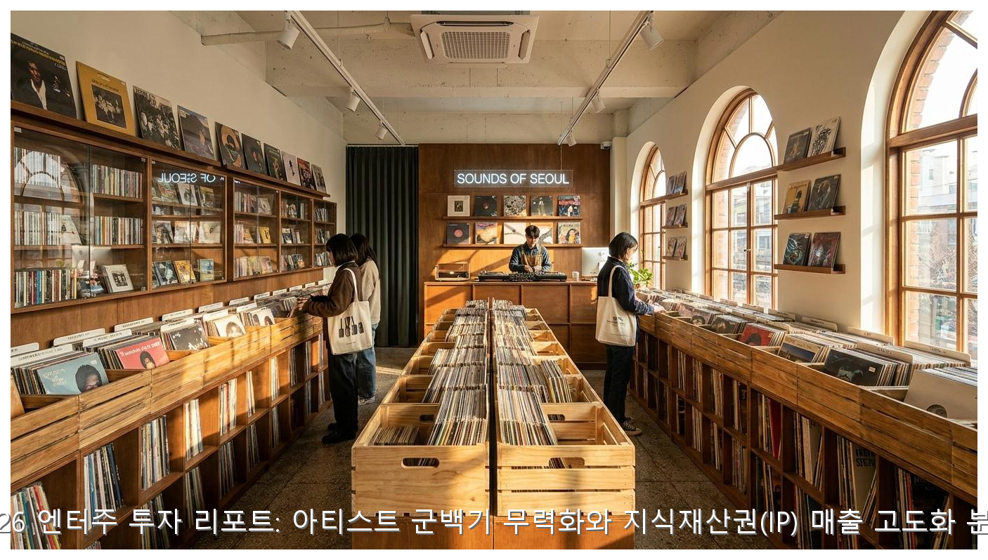 2026 엔터주 투자 리포트: 아티스트 군백기 무력화와 지식재산권(IP) 매출 고도화 분석 핵심 안내 및 분석 인포그래픽 (7)