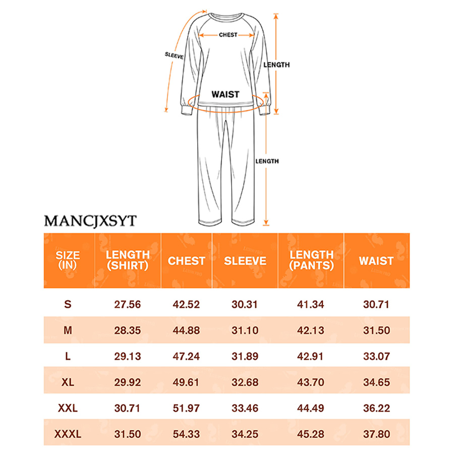 AOP Men's Raglan Sleeve Pajama Set
