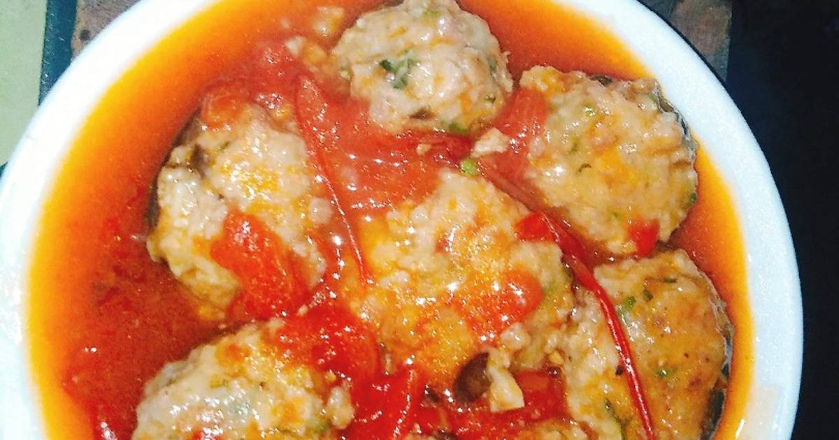 Nấm đông cô nhồi thịt sốt cà