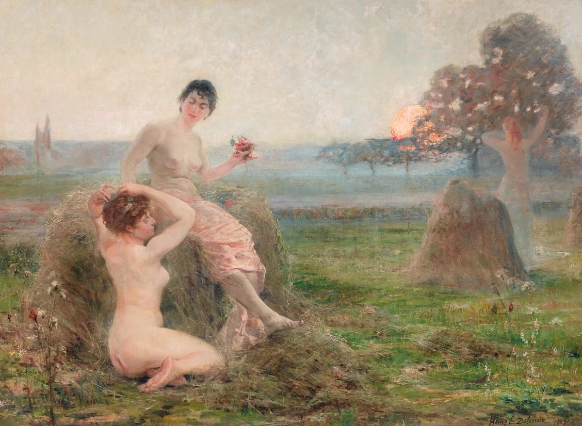 Lheure enchantée  The enchanted hour 1891