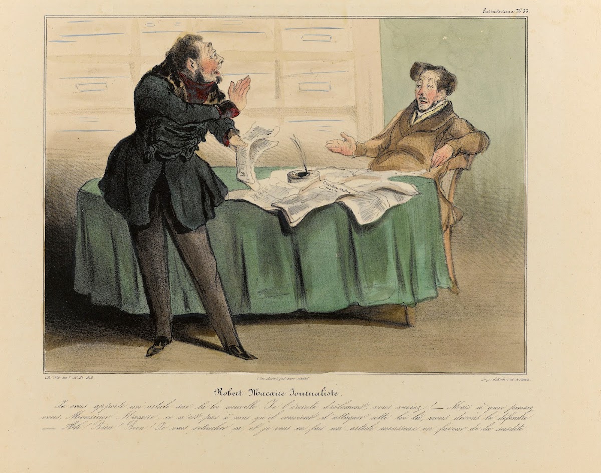 Robert Macaire journaliste 1836 1838