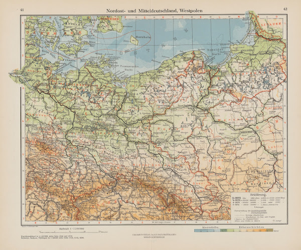 Nordost  und Mitteldeutschland Westpolen 1926