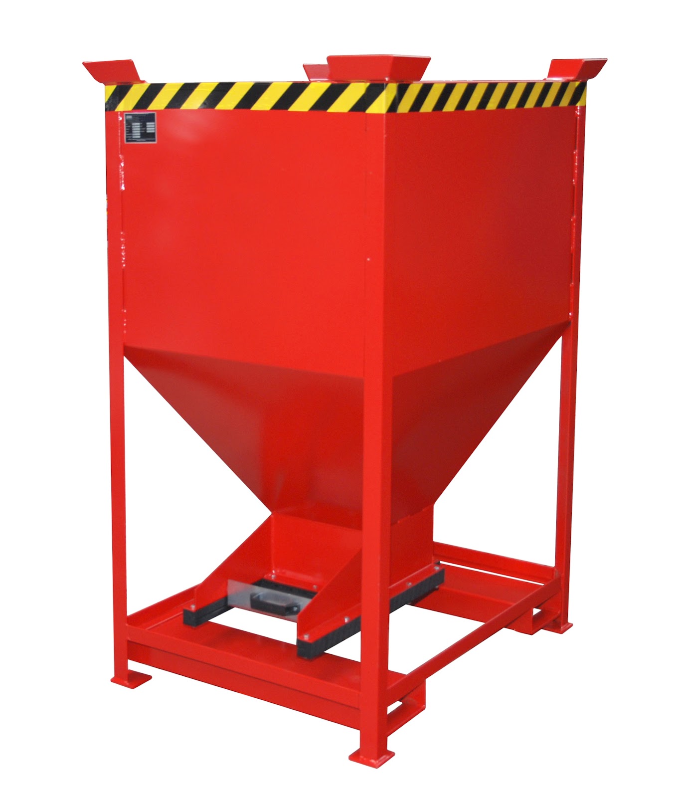 Silocontainer SG-D 600, gelakt, Vuurrood