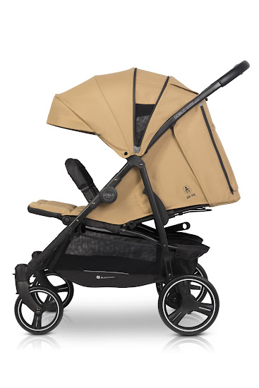 Stroller for twins Euro-Cart Doblo 2024 Camel