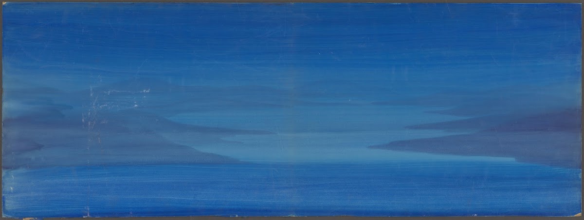Seascape in Blue Teal Indigo 1934 1943