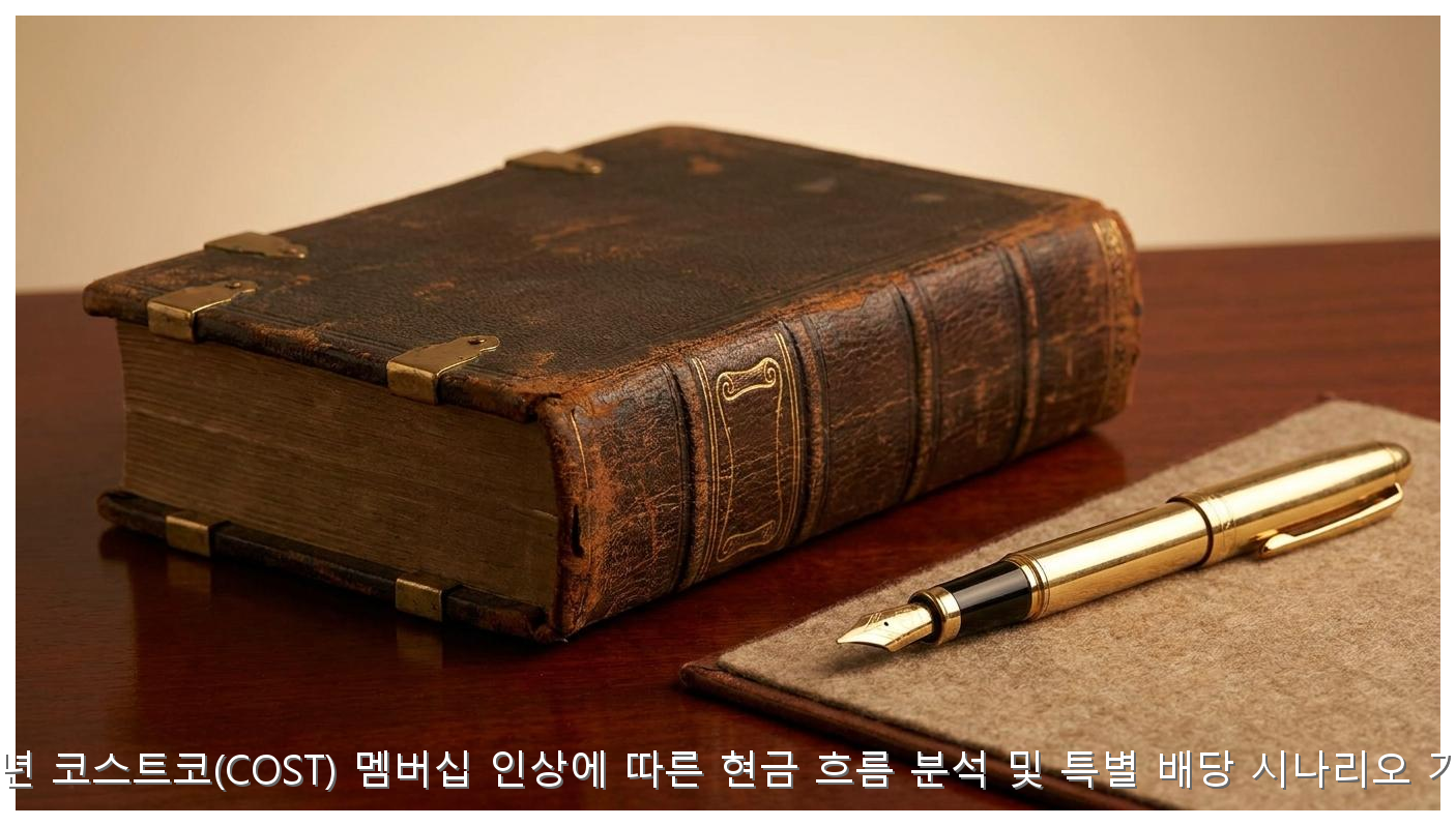 2026년 코스트코(COST) 멤버십 인상에 따른 현금 흐름 분석 및 특별 배당 시나리오 가이드 핵심 안내 및 분석 인포그래픽 (3)