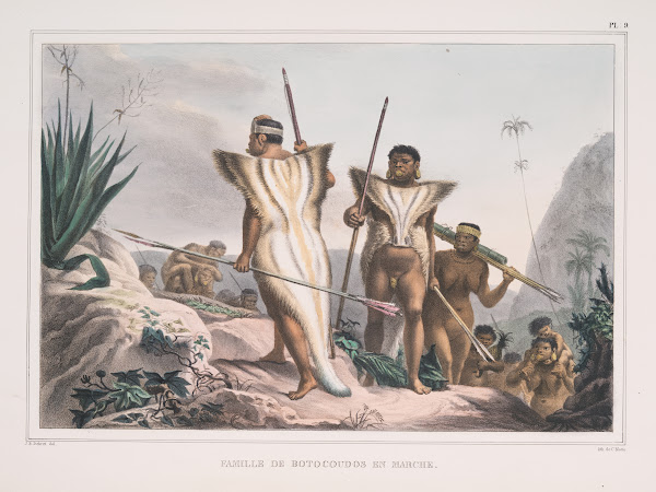 Famille de Botocoudos en marche 1834   1839