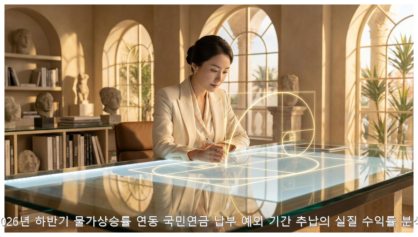 2026년 하반기 물가상승률 연동 국민연금 납부 예외 기간 추납의 실질 수익률 분석 핵심 안내 및 분석 인포그래픽 (3)